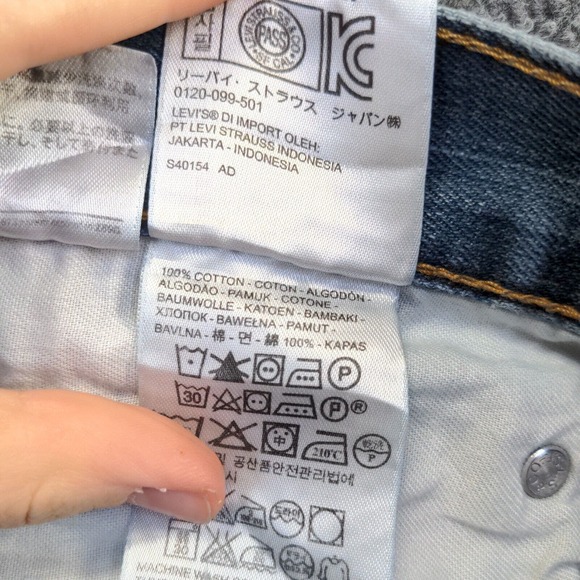 Levi's 559 Men's Straight Fit Jeans Blue Size 38x30 5-Pocket Cotton - Picture 10 of 13